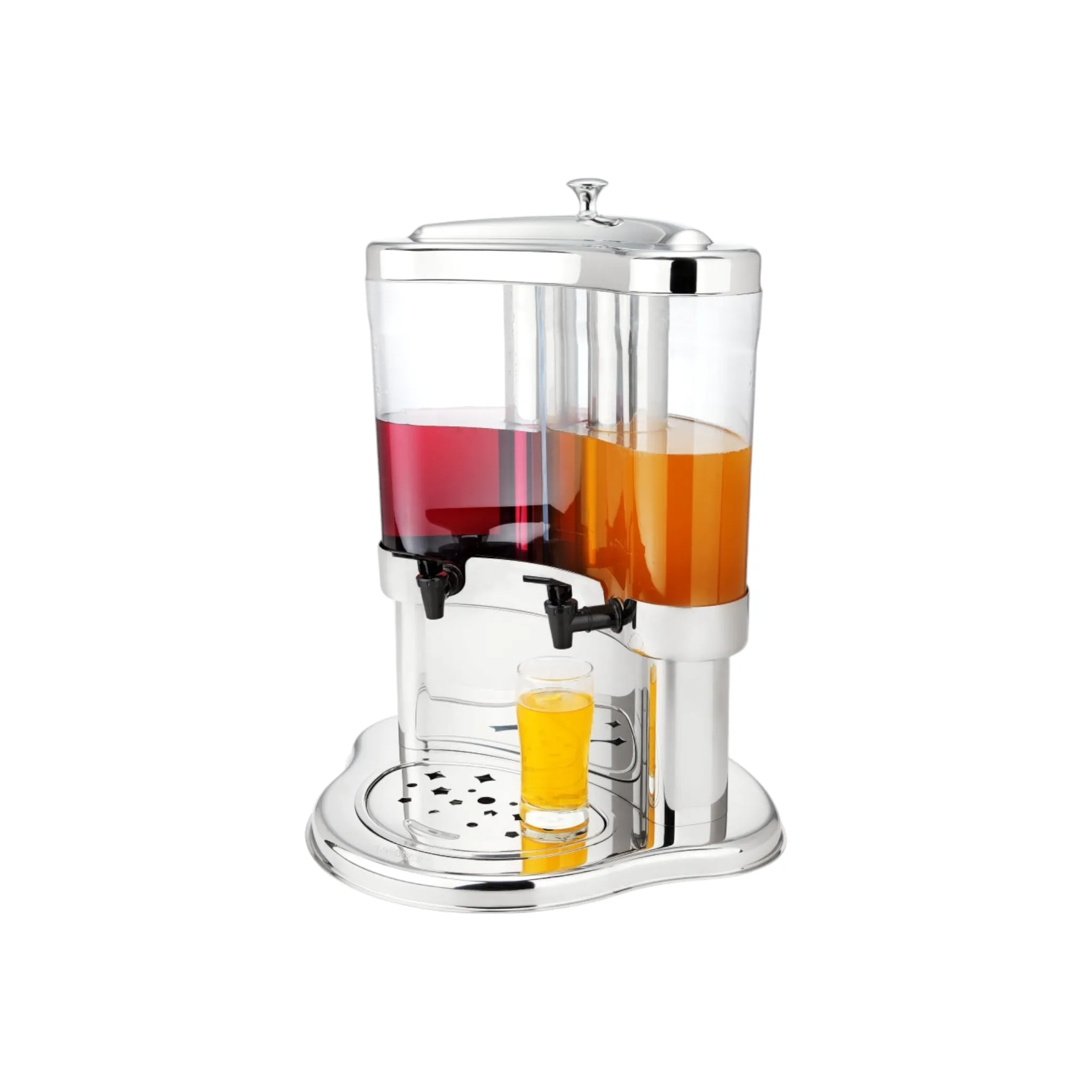 Sunnex Juice Dispenser Twin Half Moon 2x5L X23888