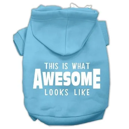 This is What Awesome Looks Like Dog Pet Hoodies Baby Blue Size XXL (18)