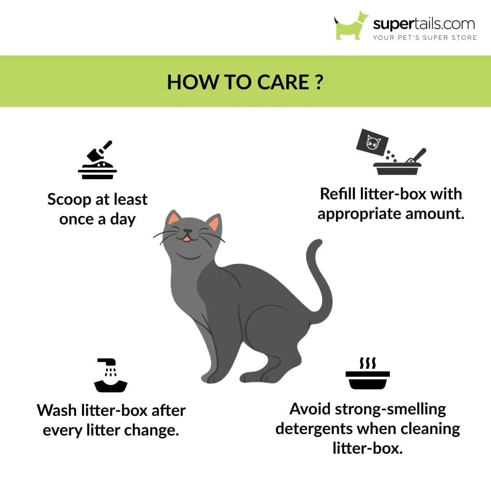 Trixie Brisko Litter Tray with Rim for Cats (Blue)