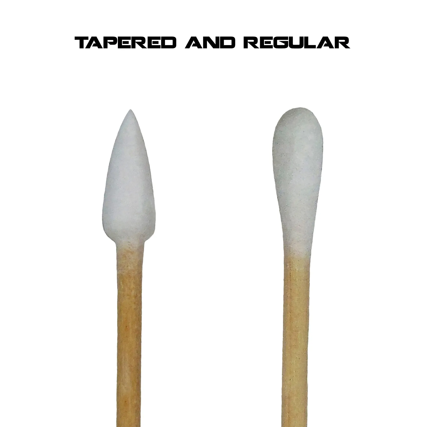 Type-III Versatile Gun Cleaning Kit w/ 200pc 6 Inch Tapered & Regular Tip Cotton Swabs, 2 Double Sided Nylon Brushes and a Bronze Brush