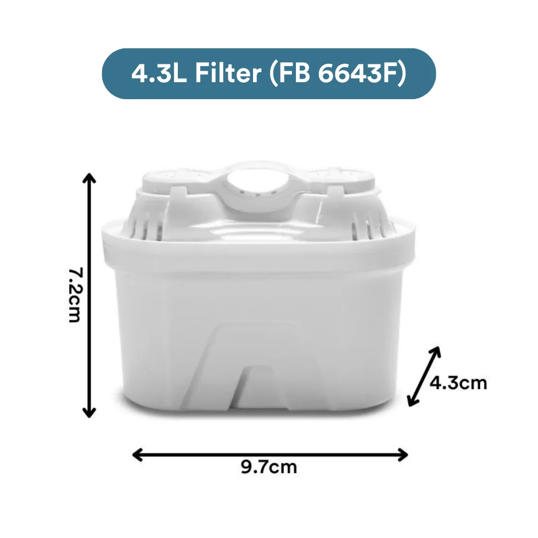 Water Filter ONLY (Accessory For Toyomi 4.3L InstantBoil Filtered Water Dispenser FB 6643F)