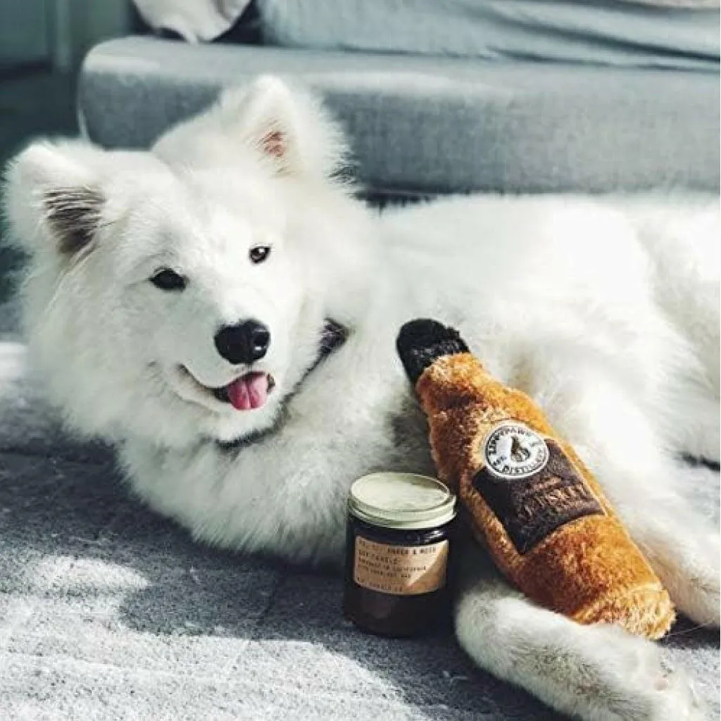 Zippy Paws Happy Hour Crusherz Bottle Themed Crunchy Water Bottle Whiskey